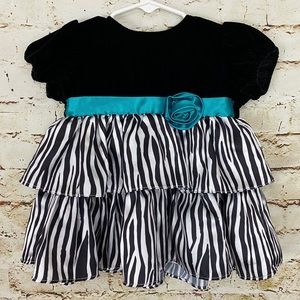 Black Velvet Formal Baby Girl Dress